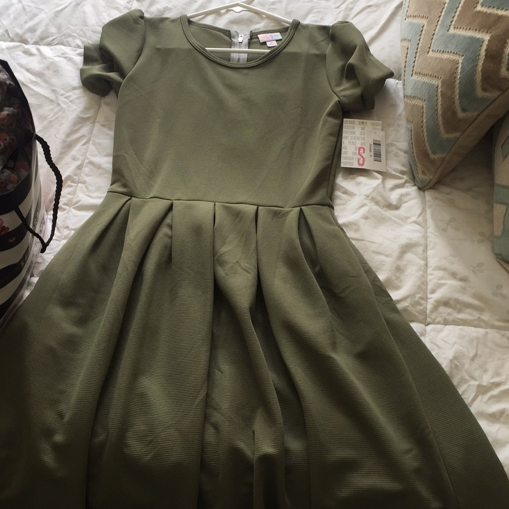 Olive green dress